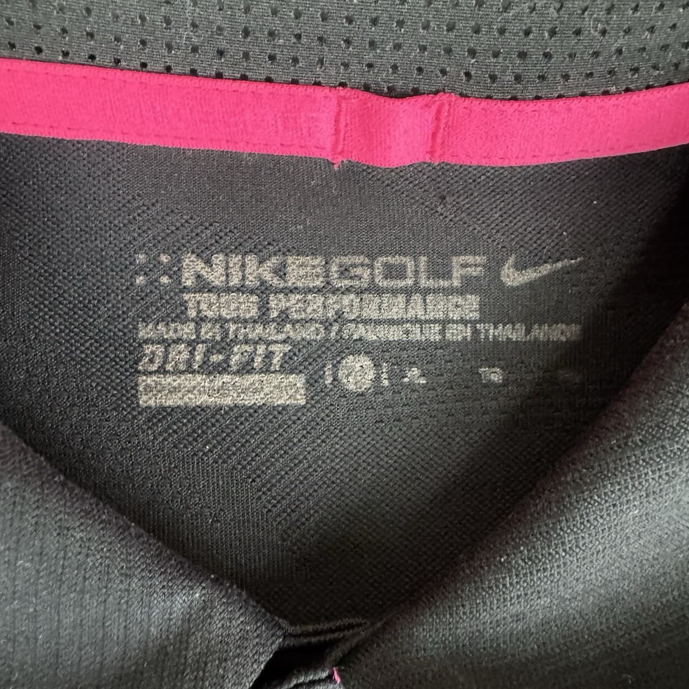 Nike Golf Mens Mobility Camo Jacquard Polo Black Xl - Picture 3 of 10